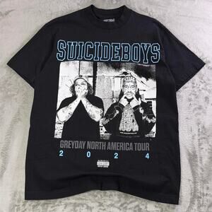 $uicideboy$ G59 Greyday North America Tour 2024 T-Shirt Black Men’s Medium
